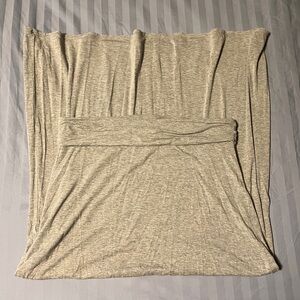 J. Crew womens size L heather gray maxi skirt